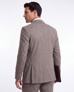 Buckfast Street Brown Plain Slim Fit Three Piece Suit - MrGuild