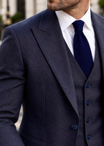Jitters End Blue Chequered Slim Fit Three Piece Suit - MrGuild