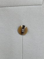 Middleton Road Cream Plain Slim Fit Double Breasted Suit - MrGuild