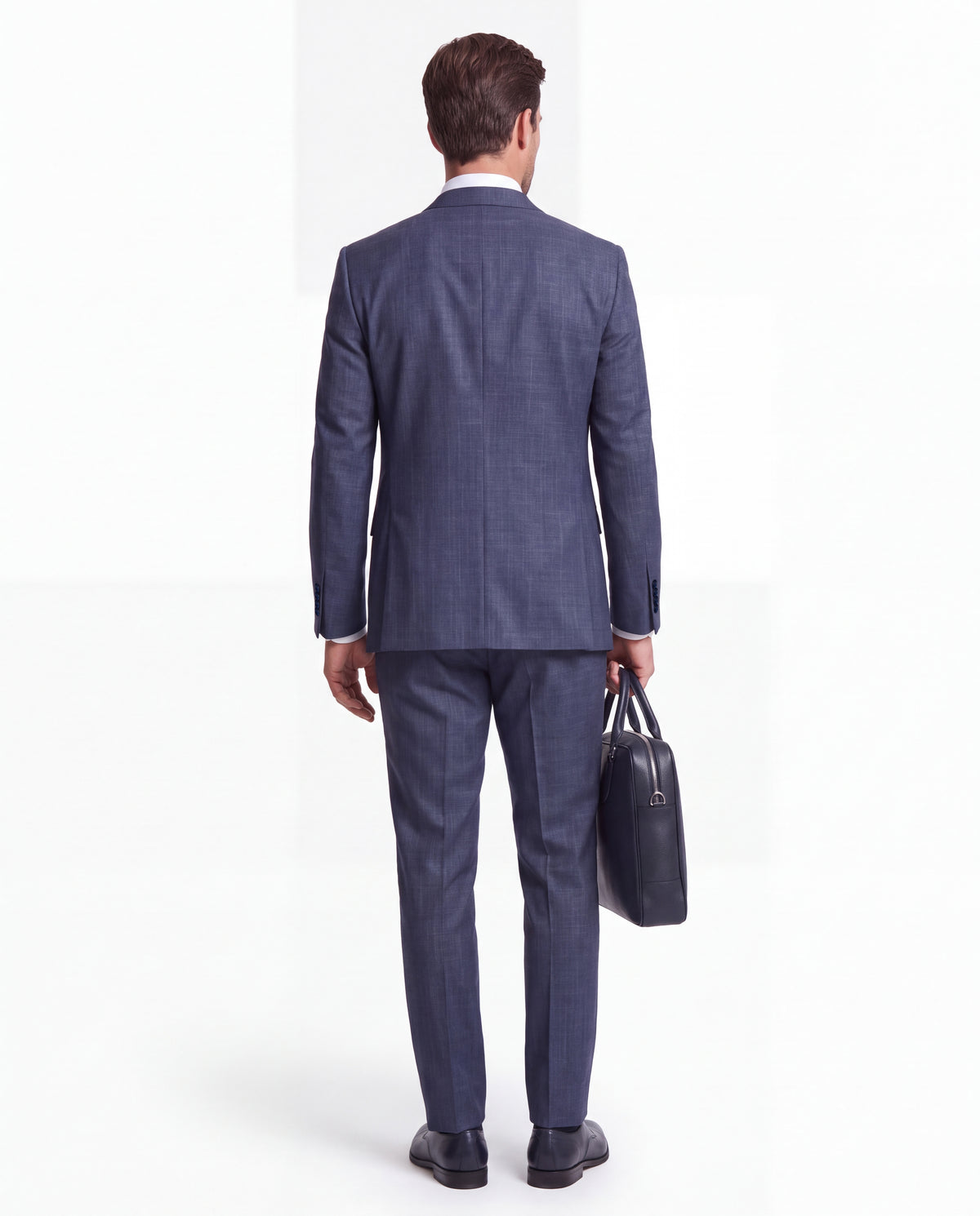 Orange Hill Road Blue Chequered Slim Fit Three Piece Suit - MrGuild