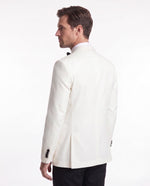 Harper Road White Plain Slim Fit Three Piece Tuxedo - MrGuild