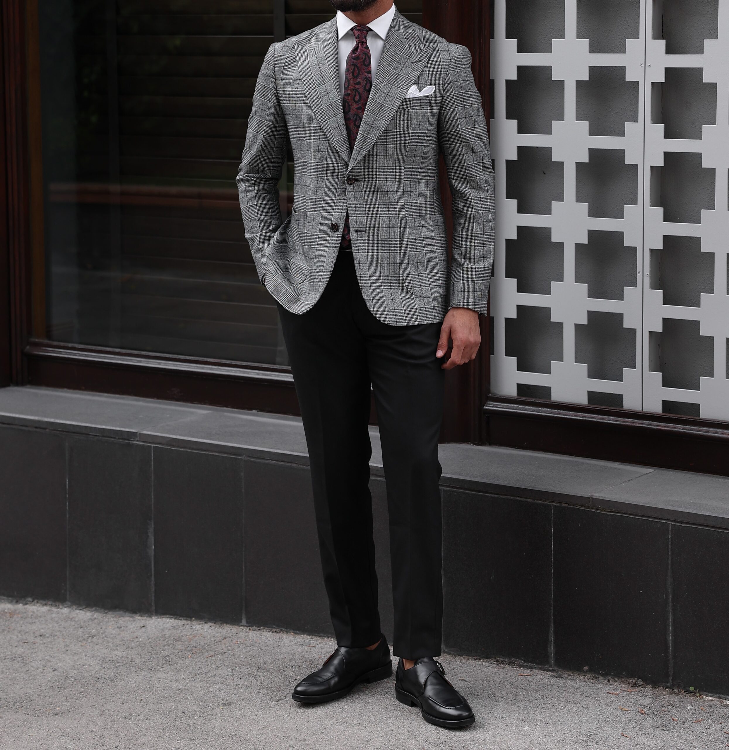 ASOS DESIGN wedding super skinny suit jacket in black micro texture   ShopStyle