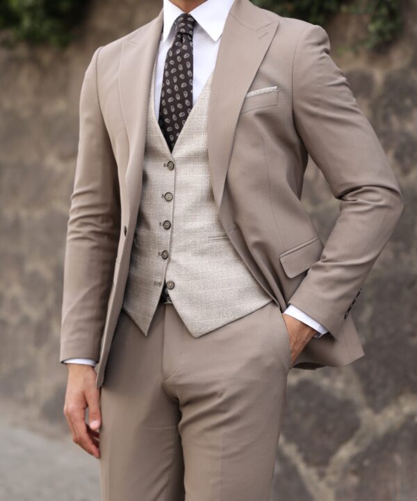 dark cream suit